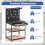 Costway 81 x 41 CM Workbench 290KG Heavy-Duty Work Table With 2 PCS Pegboard-Black 8