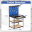 Costway 81 x 41 CM Workbench 290KG Heavy-Duty Work Table With 2 PCS Pegboard-Navy 2