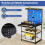 Costway 81 x 41 CM Workbench 290KG Heavy-Duty Work Table With 2 PCS Pegboard-Navy 8