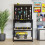 Costway 81 x 41 CM Workbench 290KG Heavy-Duty Work Table With 2 PCS Pegboard-Black 9