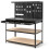 Costway 121 x 61 CM Workbench Heavy-Duty Work Table With 3 PCS Pegboard-Black 10