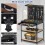 Costway 81 x 41 CM Workbench 290KG Heavy-Duty Work Table With 2 PCS Pegboard-Black 6