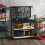 Costway 121 x 61 CM Workbench Heavy-Duty Work Table With 3 PCS Pegboard-Black 9