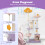 Costway Cat Tree Indoor 167 cm Multi-level Tall Large Kitty Tower Climbing Frame 5