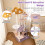 Costway Cat Tree Indoor 167 cm Multi-level Tall Large Kitty Tower Climbing Frame 6