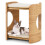 Costway Elevated Cat Bed Cat Tower 2-Tier Cute Small Cat Tree With Cat Perch 1