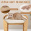 Costway Elevated Cat Bed Cat Tower 2-Tier Cute Small Cat Tree With Cat Perch 7