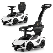 3 in 1 Kids Ride on Push Car Licensed Lamborghini Push Along Car With Handle