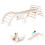 Costway 3-In-1 Kids Climbing Triangle Set Wooden Triangle Climber Set-White 1