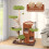 Costway Multi-level Cat Tree Cat Furniture With Double Decker Cat House 4