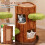 Costway Multi-level Cat Tree Cat Furniture With Double Decker Cat House 5