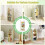 Costway Kid's Rotating Bookshelf 360 Display Corner Book Shelf-Green 7