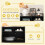 Costway Cat Litter Box Enclosure Hidden Cat Washroom With Double Doors-Black 5