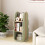 Costway Kid's Rotating Bookshelf 360 Display Corner Book Shelf-Green 4