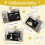 Costway Cat Litter Box Enclosure Hidden Cat Washroom With Double Doors-Black 2