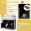 Costway Cat Litter Box Enclosure Hidden Cat Washroom With Double Doors-Black 8