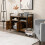 Costway Cat Litter Box Enclosure Hidden Cat Washroom With Double Doors-Coffee 8