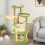 Costway Multi-level Cat Tree Avocado Theme Cat Tower With Wide Perch-Green 6