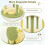 Costway Multi-level Cat Tree Avocado Theme Cat Tower With Wide Perch-Green 9
