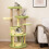 Costway Multi-level Cat Tree Avocado Theme Cat Tower With Wide Perch-Green 7