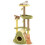 Costway Avocado Cat Tree Multi-level Cat Tower With Private Condo-Green 1