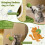Costway Cute Cat Tree Modern Small Cat Tower With Sisal Scratching Posts-Green 7
