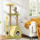 Costway Avocado Cat Tree Multi-level Cat Tower With Private Condo-Green 8