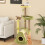 Costway Avocado Cat Tree Multi-level Cat Tower With Private Condo-Green 9