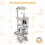 Costway Multi-Level Cat Tree 176cm Tall Cat Tower With Top Perch And Condo 3