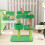 Costway Windmill Cat Tree 4-Layer Cat Tower With Scratching Post-Green 7