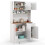 Costway 180cm Tall Pantry Cabinet Kitchen Cabinet Freestanding Buffet Cupboard 10