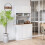 Costway 180cm Tall Pantry Cabinet Kitchen Cabinet Freestanding Buffet Cupboard 5