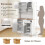 Costway 180cm Tall Pantry Cabinet Kitchen Cabinet Freestanding Buffet Cupboard 2