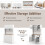 Costway 180cm Tall Pantry Cabinet Kitchen Cabinet Freestanding Buffet Cupboard 8