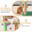 Costway 69CM Cute Cat Tree Multi-Level Aesthetic Fruit Cat Tower-Multicolour 8