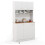 Costway 180cm Tall Pantry Cabinet Kitchen Cabinet Freestanding Buffet Cupboard 1