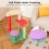 Costway 69CM Cute Cat Tree Multi-Level Aesthetic Fruit Cat Tower-Multicolour 10