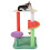 Costway 69CM Cute Cat Tree Multi-Level Aesthetic Fruit Cat Tower-Multicolour 1