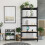 Costway 5-Tier Storage Rack Metal Storage Shelves With Adjustable Boards-Black 8