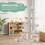 Costway 140cm Tall Cat Tree Multi-Layer Cat Tower With Sisal Scratching Posts-Beige 6