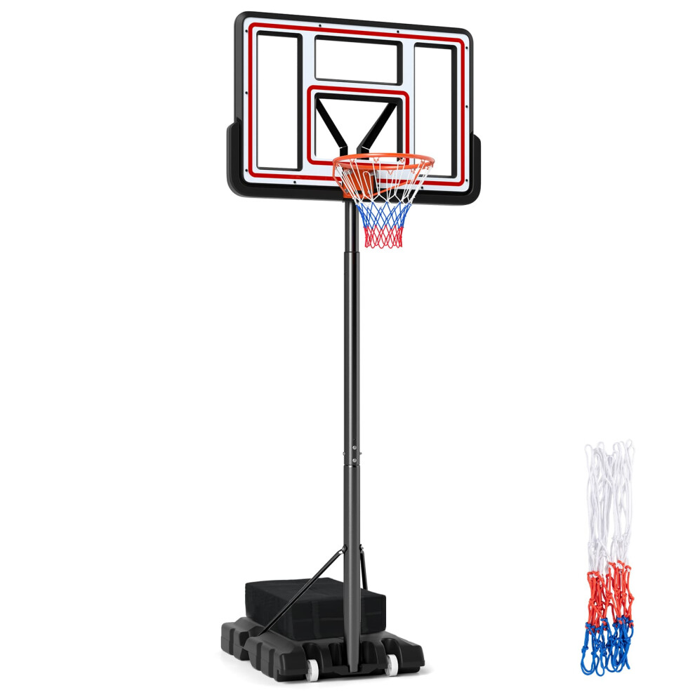 Portable Basketball Hoop 7.4-10 FT Adjustable Basketball Goal System