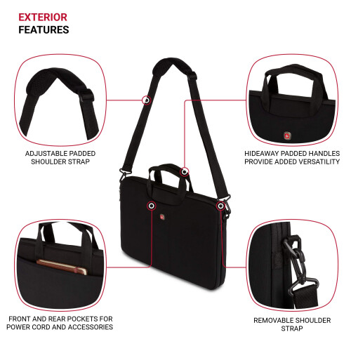 Wenger Wenger Legacy 15,6 polegadas Ultra Computer Slimcase Black One Tamanho 2