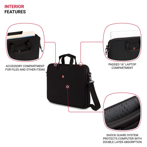 Wenger Wenger Legacy 15,6 polegadas Ultra Computer Slimcase Black One Tamanho 1