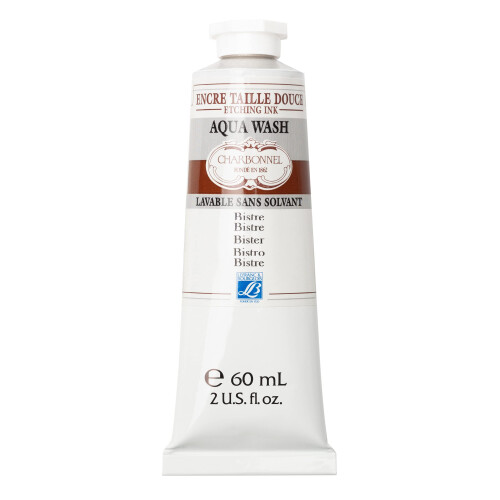 Charbonnel Aqua Wash Etching Ink  60ml  Basic Bistre