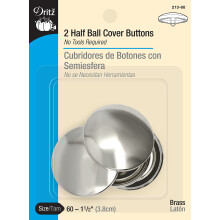 Dritz 213-60 butoane de acoperire cu jumatate de minge dimensiune 60 - 1-1/2-inch 2 seturi