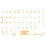 Turkish Q Keyboard Sticker Yellow Letters 2