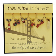 Lucruri de vin din 6 piese farmece de vin/etichete de pahar/bauturi pentru pahare pentru pahare stem Party de degustare a vinului (San Francisco)