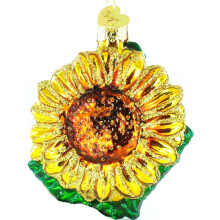 Old World Christmas Sunflower Garden Gifts Glass Blown Ornaments for Christmas Tree, Sunflower