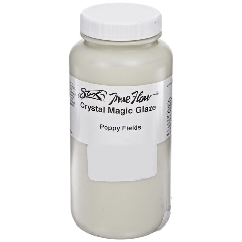 Sax-409368 True Flow Crystal Magic Glaze  Poppy Fields  1 Pint