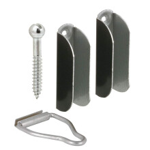 Make-2-Fit PL 8102 Set, 1-9/16 in. x 1-1/2 in, für doppelt hängende Holzfenster, 3/8 in, Bronze 2 Hänger und 1 Riegel